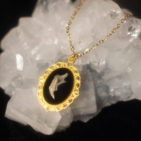 Gold Mouse Jawbone Pendant