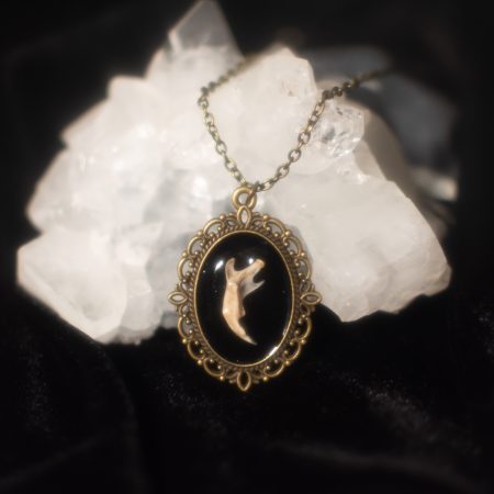 Bronze Mouse Jawbone Pendant