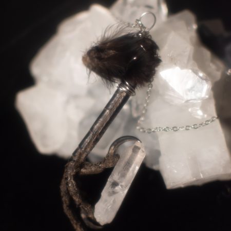 Silver Crow Claw Necklace