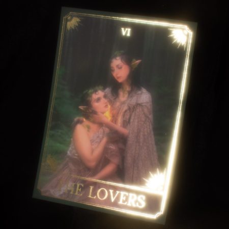 The Lovers A5 Gold Foil Print