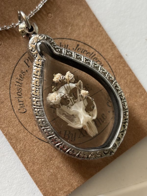 Silver Teardrop Shadowbox Pendant - Image 2