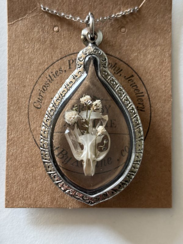 Silver Teardrop Shadowbox Pendant - Image 3