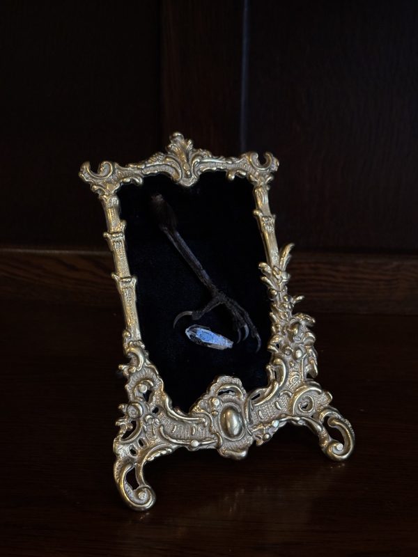 Crow Claw with Quartz in Gold ornate Frame